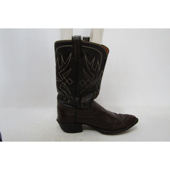 TONY LAMA Gold Label Mens Size 9.5 D Brown Leather Cowboy Western Boots